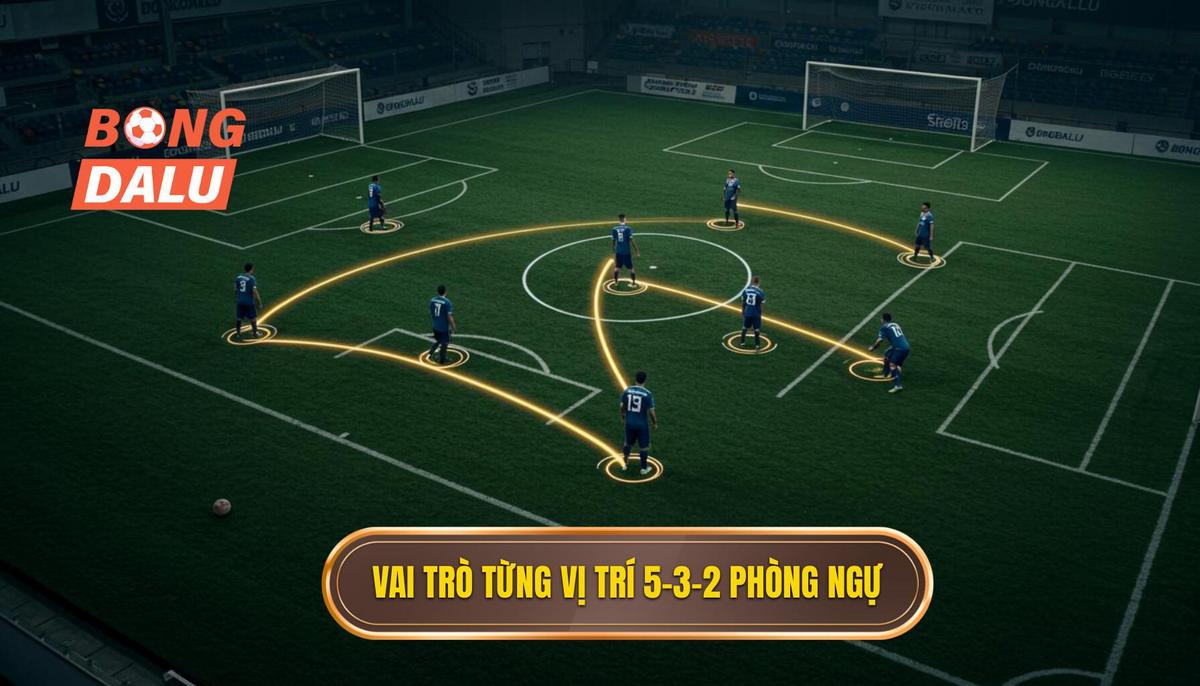 Phân Tích Chi Tiết Vai Trò Từng Vị Trí Trong 5-3-2 Phòng Ngự