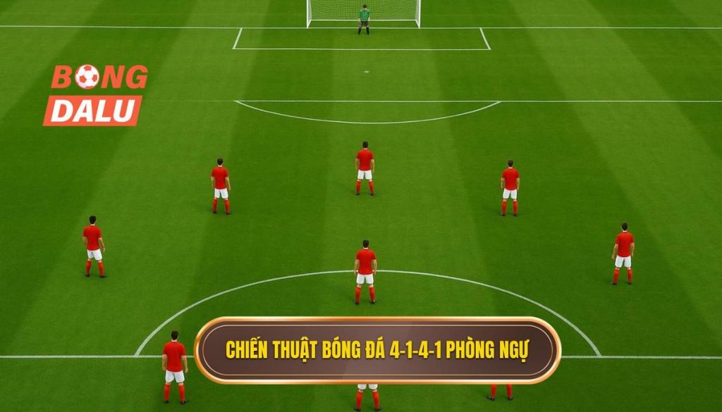 Chiến thuật bóng đá 4-1-4-1 phòng ngự