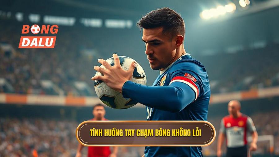 2. Tình huống tay chạm bóng không lỗi