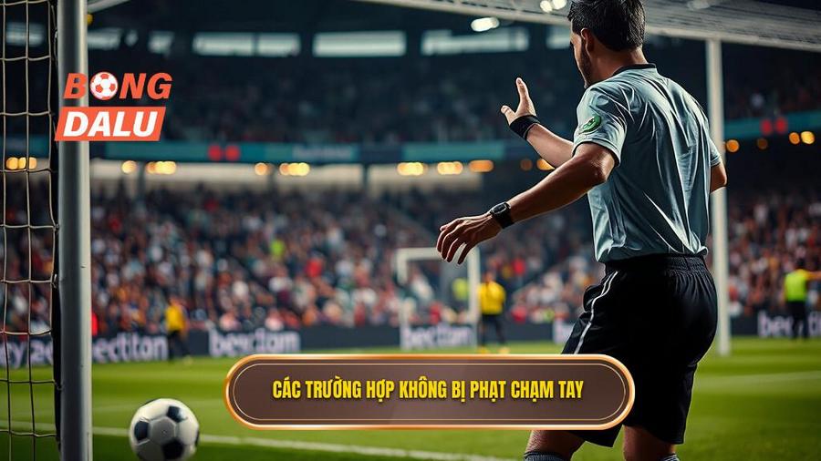 3. Các trường hợp không bị phạt chạm tay